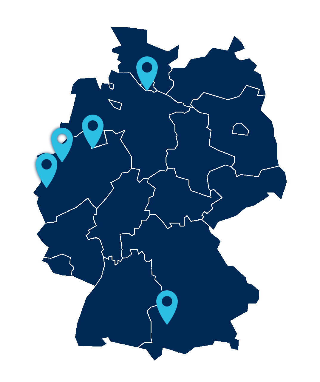 Karte Bäumer BUNZL Deutschland